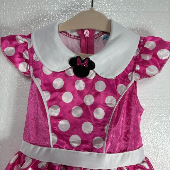 Disney Mickey and Friends Spirit Halloween Store Minnie Mouse Costume 3-4T Pink - Picture 3 of 9